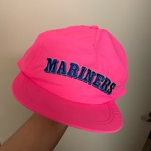 Mariners 90’s Neon Pink SnapBack Hat